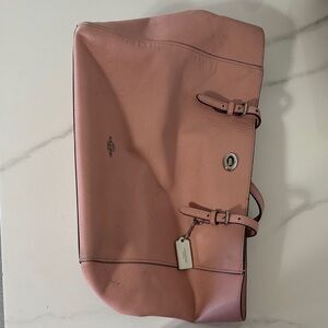 Coach Blush Pink Leather Tote